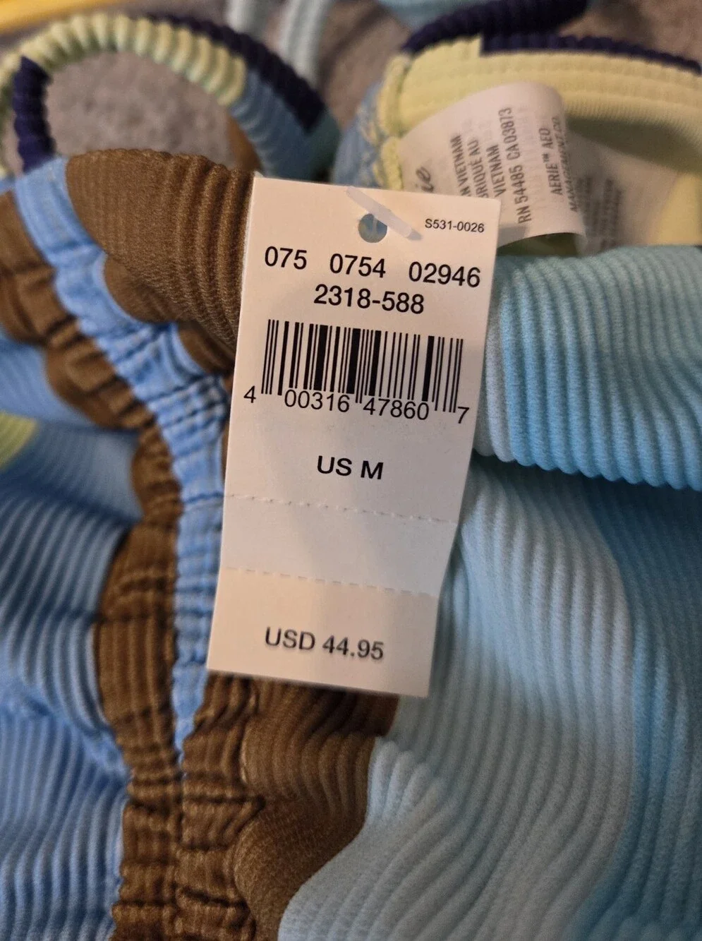 aerie Multi Color Tie Bandeau Top - Picture 5 of 5